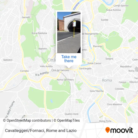 Cavalleggeri/Fornaci map