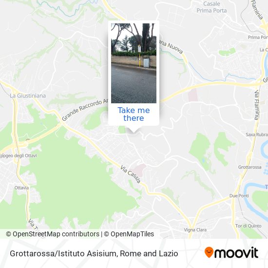 Grottarossa/Istituto Asisium map