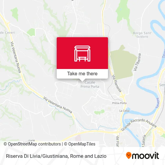 Riserva Di Livia/Giustiniana map