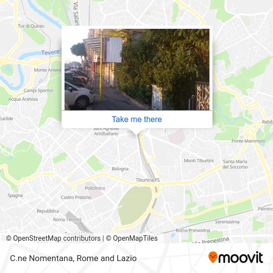 Nomentana Ring Road map