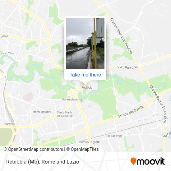 Rebibbia (Mb) map