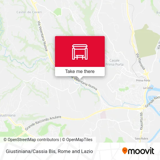 Giustiniana/Cassia Bis map