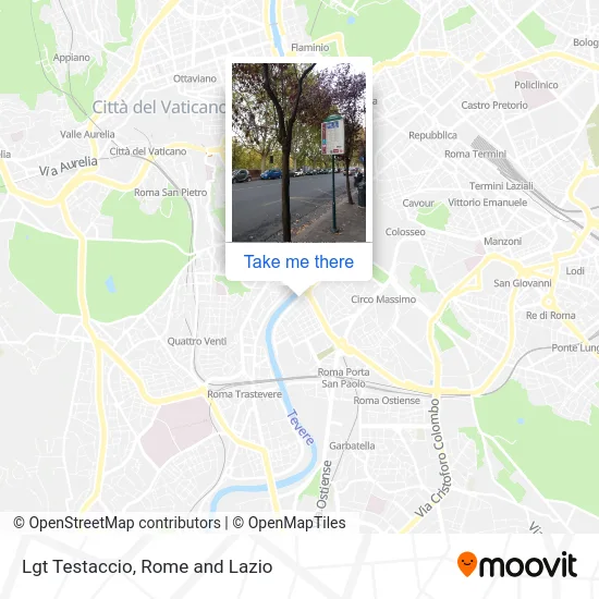 Lungotevere Testaccio map