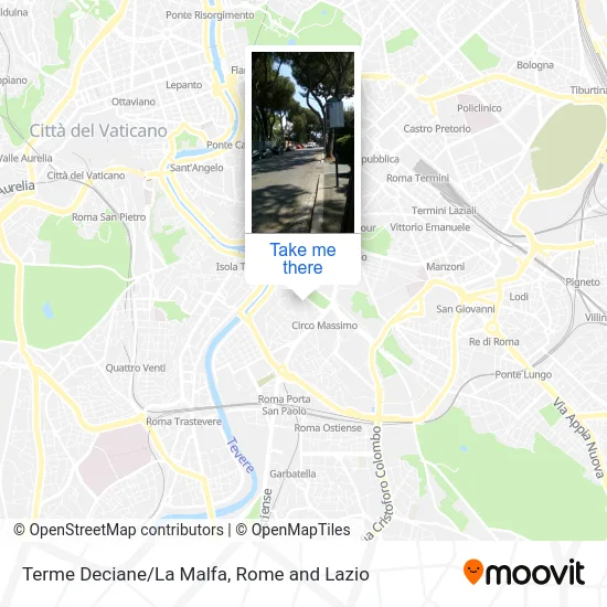 Terme Deciane/La Malfa map