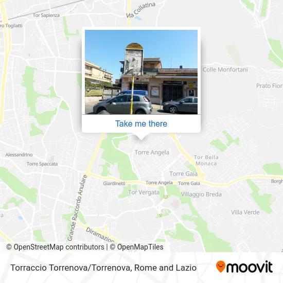 Torraccio Torrenova/Torrenova map