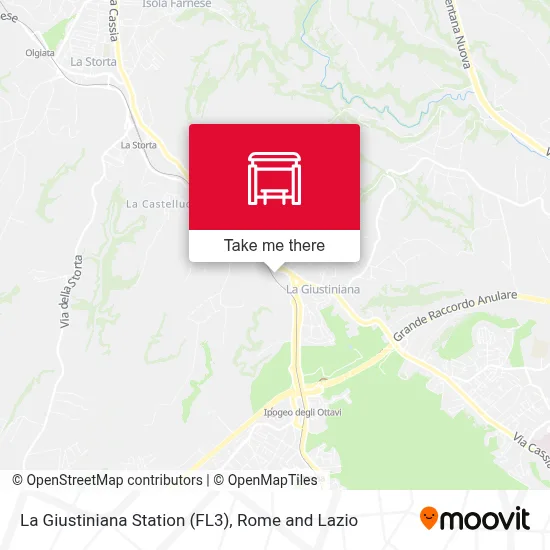 La Giustiniana Station (FL3) map