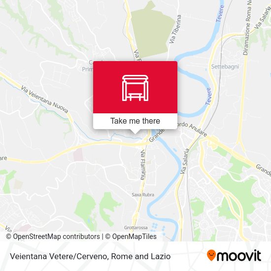 Veientana Vetere/Cerveno map