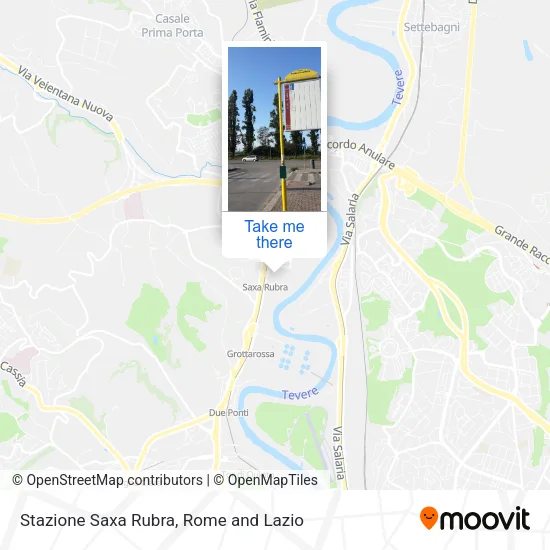 Stazione Saxa Rubra map