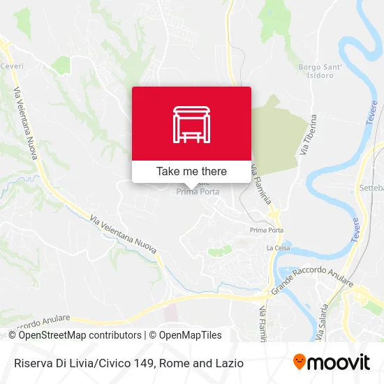 Riserva Di Livia/Civico 149 map