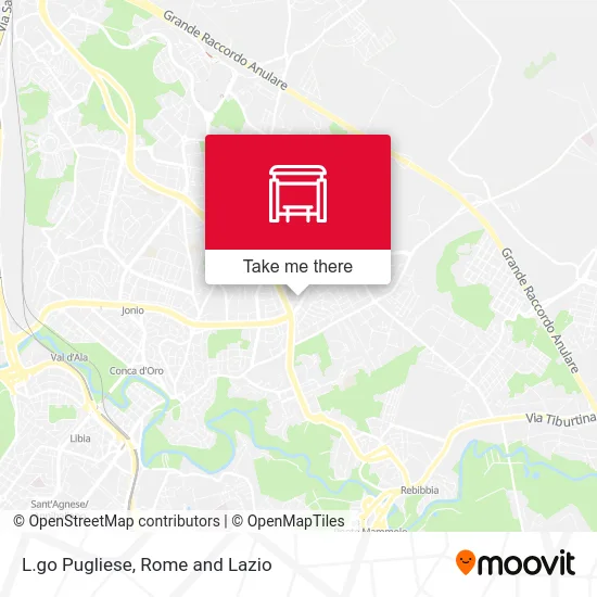 L.go Pugliese map