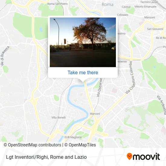 Lungotevere Inventors/Righi map