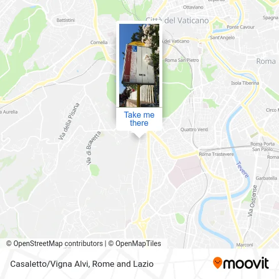 Casaletto/Vigna Alvi map