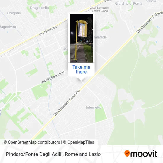 Pindar/Fonte Degli Acilii map