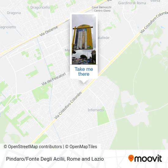 Pindar/Fonte Degli Acilii map