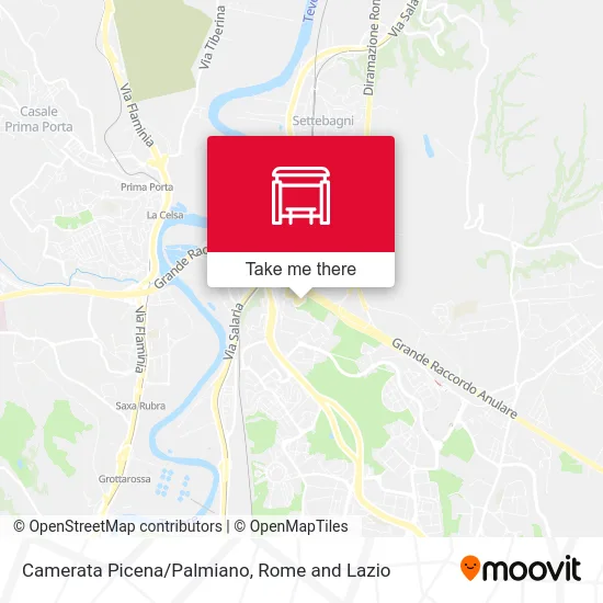 Camerata Picena/Palmiano map