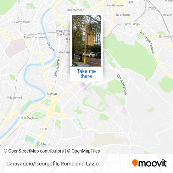 Caravaggio/Georgofili map