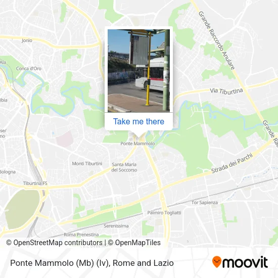 Ponte Mammolo (Mb) (Iv) map
