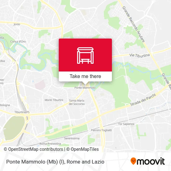 Ponte Mammolo (Metro B) (I) map