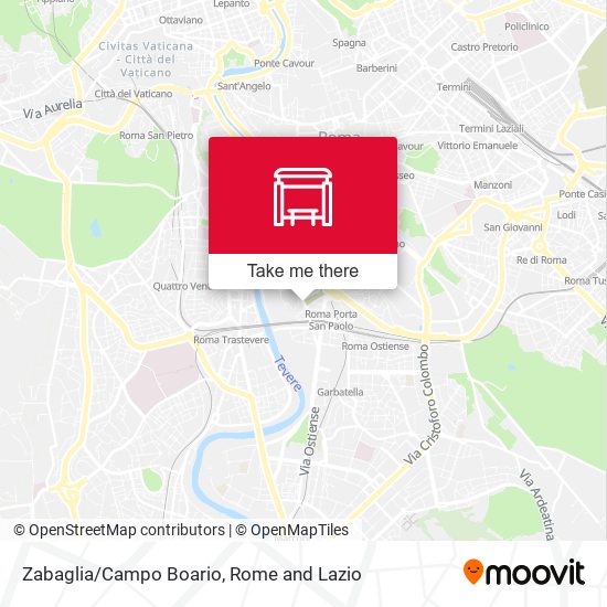 Zabaglia/Campo Boario map