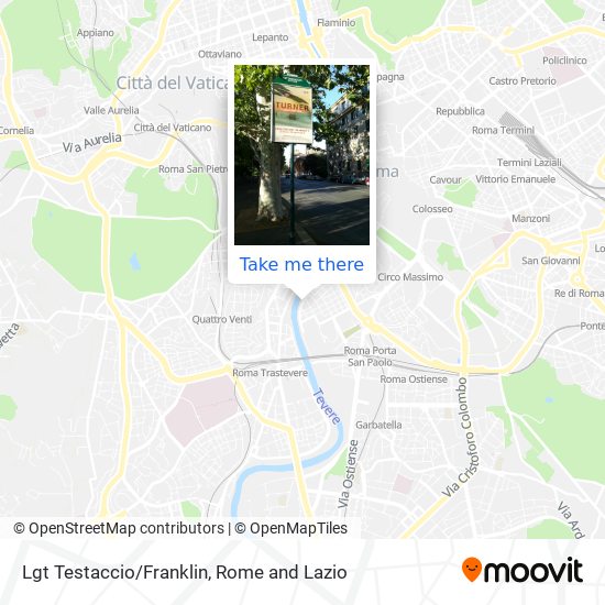 Lgt Testaccio/Franklin map