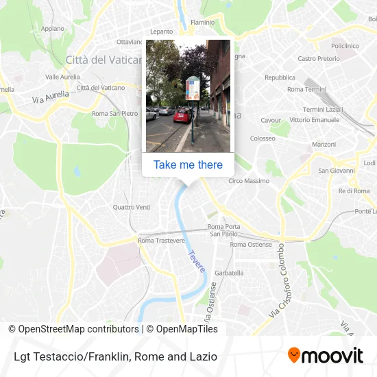 Lgt Testaccio/Franklin map