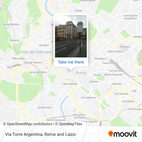 Torre Argentina Street map