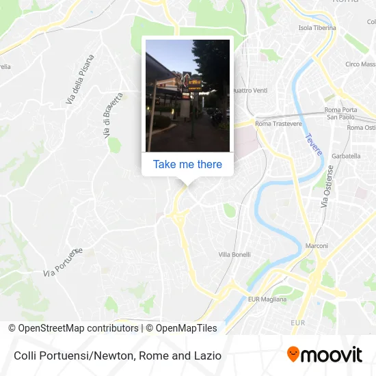 Colli Portuensi/Newton map