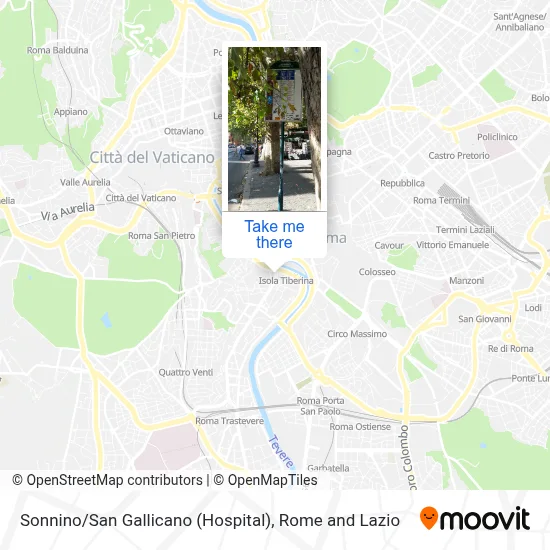 Sonnino / San Gallicano (Hospital) map