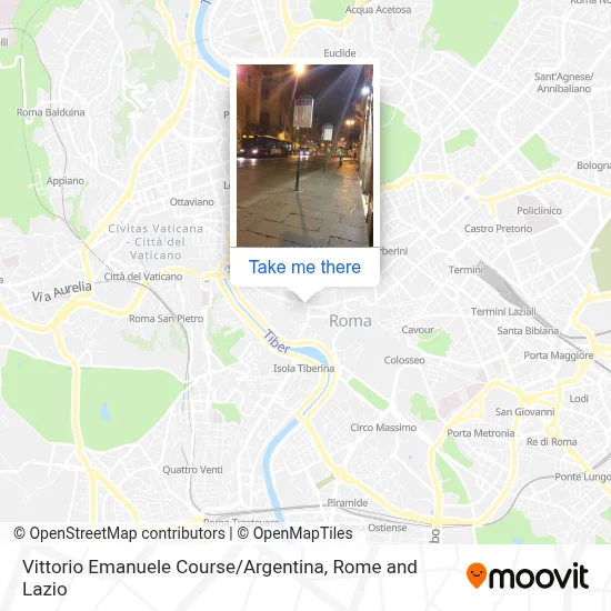 Vittorio Emanuele Course / Argentina map