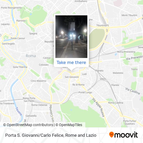 Porta S. Giovanni/Carlo Felice map