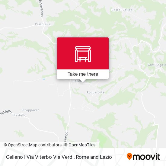 Celleno | Via Viterbo Via Verdi map