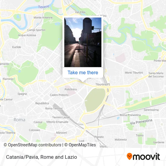 Catania/Pavia map