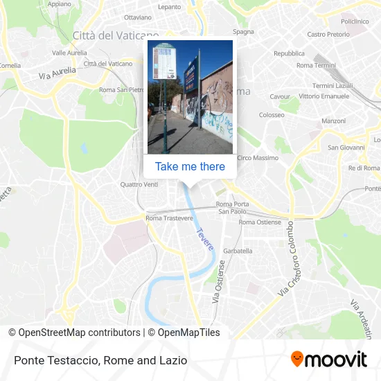 Ponte Testaccio map
