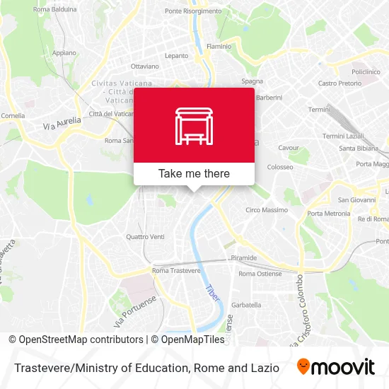Trastevere / Ministry of Education map