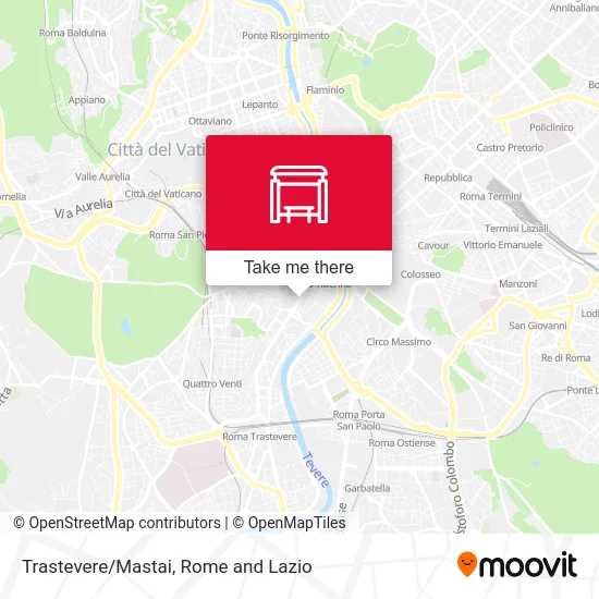 Trastevere/Mastai map