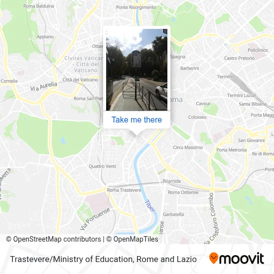 Trastevere / Ministry of Education map