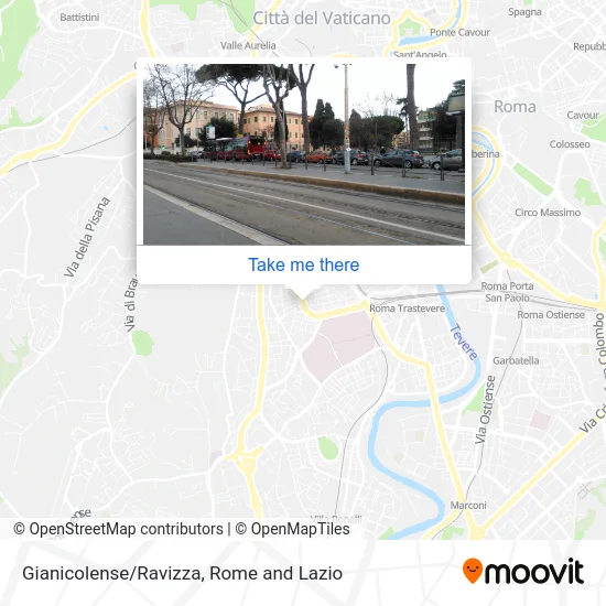 Gianicolense/Ravizza map