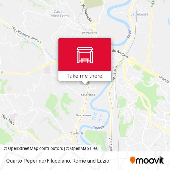 Quarto Peperino/Filacciano map