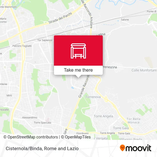 Cisternola/Binda map