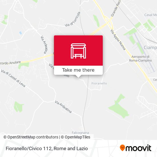 Fioranello/Civico 112 map
