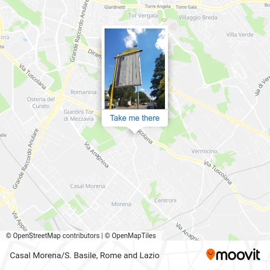 Casal Morena/S. Basile map