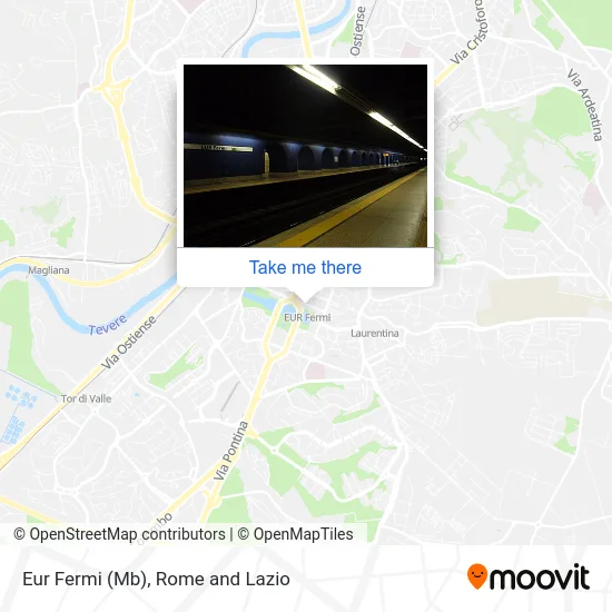 Eur Fermi (Metro B) map