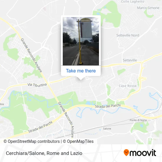 Cerchiara/Salone map