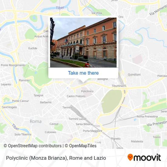 Polyclinic (Monza Brianza) map
