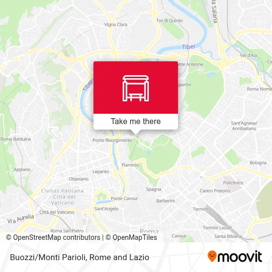 Buozzi/Monti Parioli map