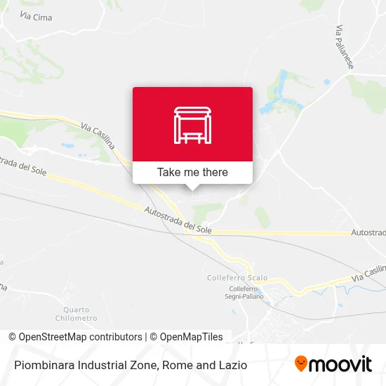 Piombinara Industrial Zone map