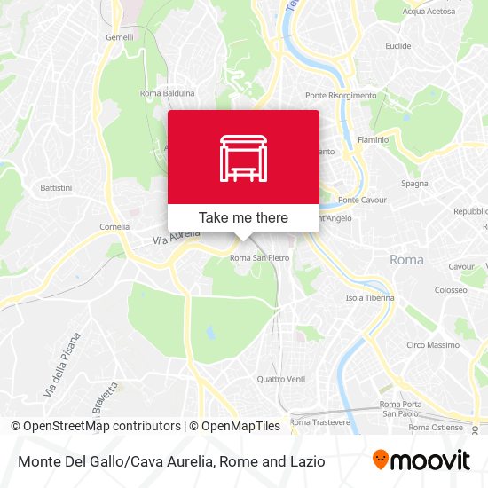Monte Del Gallo/Cava Aurelia map