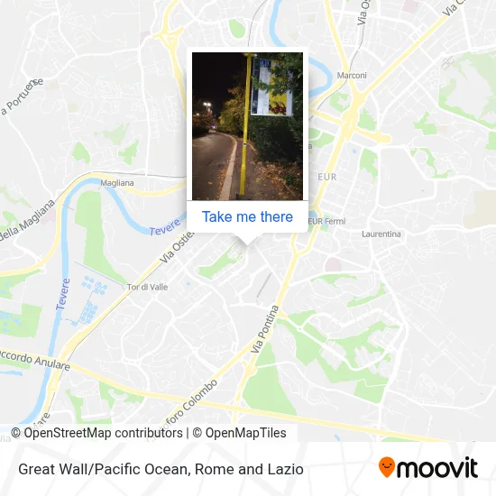 Great Wall/Pacific Ocean map