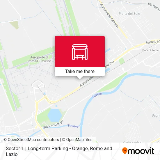 Sector 1 | Long-term Parking - Orange map