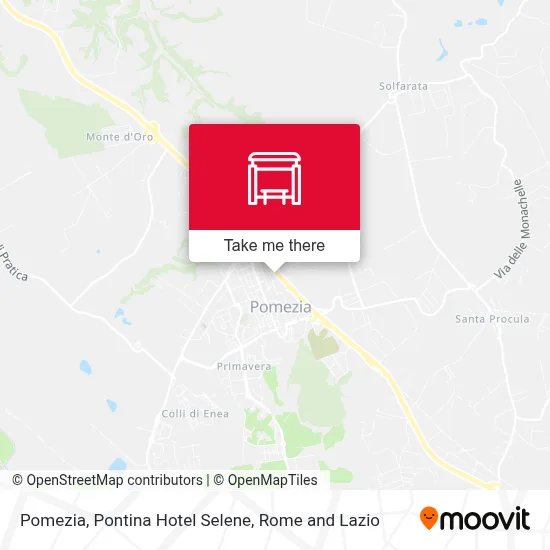 Pomezia, Pontina Hotel Selene map